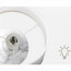 LED Tafellamp - Tafelverlichting - Aigi Uynimo XL - E14 Fitting - Rond - Mat Wit/Zilver - Keramiek 3