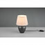 LED Tafellamp - Tafelverlichting - Trion Albino - E14 Fitting - Rond - Antiek Nikkel - Wit - Keramiek - Ø180mm 3