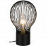 LED Tafellamp - Tafelverlichting - Trion Divo - E27 Fitting - Rond - Mat Zwart - Aluminium