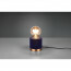 LED Tafellamp - Tafelverlichting - Trion Juda - E27 Fitting - Rond - Mat Blauw - Fluweel 4