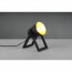LED Tafellamp - Tafelverlichting - Trion Maryla - E27 Fitting - Rond - Mat Zwart/Goud - Hout 3