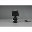 LED Tafellamp - Tafelverlichting - Trion Milano - E14 Fitting - Rond - Mat Zwart - Keramiek 4
