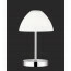 LED Tafellamp - Tafelverlichting - Trion Quno - 2W - Warm Wit 3000K - Rond - Mat Chroom - Aluminium 2