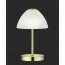 LED Tafellamp - Tafelverlichting - Trion Quno - 2W - Warm Wit 3000K - Rond - Mat Goud - Aluminium 2