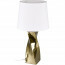 LED Tafellamp - Trion Aneby - E27 Fitting - Rond - Glans Goud - Keramiek/Textiel 2