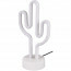 LED Tafellamp - Trion Cactus - 1W - USB - Rond - Mat Wit - Kunststof 2