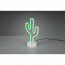LED Tafellamp - Trion Cactus - 1W - USB - Rond - Mat Wit - Kunststof 3