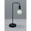 LED Tafellamp - Trion Dolla - E27 Fitting - Rond - Mat Zwart - Aluminium 3
