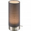 LED Tafellamp - Trion Emiron - 5W - Warm Wit 3000K - Dimbaar - Rond - Mat Nikkel/Grijs - Aluminium/Textiel 2