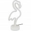 LED Tafellamp - Trion Flamingo - 1W - USB - Rond - Mat Wit - Kunststof 2
