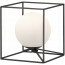 LED Tafellamp - Trion Gebia - E14 Fitting - Vierkant - Mat Zwart - Aluminium