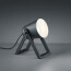 LED Tafellamp - Trion Maryla - E27 Fitting - Rond - Mat Zwart - Aluminium/Hout 2
