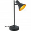 LED Tafellamp - Trion Nana - E14 Fitting - 1-lichts - Rond - Mat Zwart - Aluminium