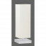 LED Tafellamp - Trion Piti - E14 Fitting - Dimbaar - Vierkant - Mat Nikkel/Wit - Aluminium/Textiel 2
