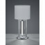 LED Tafellamp - Trion Tondira - 6W - Warm Wit 3000K - E27 Fitting - 4-lichts - Rond - Mat Nikkel - Aluminium/Textiel 4