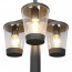 LED Tuinverlichting - Staande Buitenlamp - Trion Civonu - E27 Fitting - 3-lichts - Spatwaterdicht IP44 - Rond - Mat Antraciet - Aluminium 3
