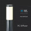LED Tuinverlichting - Staande Buitenlamp - Viron Stobo - E27 Fitting - Rond - Mat Zwart - Aluminium - 110cm 2
