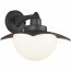 LED Tuinverlichting - Tuinlamp - Trion Danizo - Wand - E27 Fitting - Mat Zwart - Aluminium