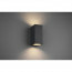 LED Tuinverlichting - Tuinlamp - Trion Royina - Wand - GU10 Fitting - Mat Zwart - Aluminium - Rechthoek 3