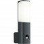 LED Tuinverlichting - Tuinlamp - Trion Ticani - Wand - Bewegingssensor - 5W - Mat Zwart - Aluminium