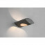 LED Tuinverlichting - Wandlamp Buitenlamp - Trion Katio Up and Down - 5W - Warm Wit 3000K - Rond - Mat Antraciet - Aluminium 6