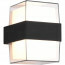 LED Tuinverlichting - Wandlamp Buitenlamp - Trion Mollo Up and Down - 4W - Warm Wit 3000K - 1-lichts - Rond - Mat Antraciet - Aluminium