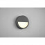 LED Tuinverlichting - Wandlamp Buitenlamp - Trion Pido - 9W - Warm Wit 3000K - Rond - Mat Antraciet - Aluminium 3