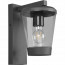 LED Tuinverlichting - Wandlamp - Trion Civonu - E27 Fitting - Rechthoek - Spatwaterdicht IP44 - Mat Antraciet - Kunststof 4