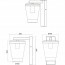 LED Tuinverlichting - Wandlamp - Trion Civonu - E27 Fitting - Rechthoek - Spatwaterdicht IP44 - Mat Antraciet - Kunststof Lijntekening