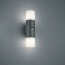 LED Tuinverlichting - Wandlamp - Trion Hosina - Bewegingssensor - E27 Fitting - 2-lichts - Mat Zwart - Aluminium 2