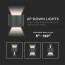 LED Tuinverlichting - Wandlamp - Viron Ultimo - 6W - Warm Wit 3000K - Rond - Mat Zwart - Aluminium 6