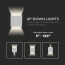 LED Tuinverlichting - Wandlamp - Viron Ultimo - 6W - Warm Wit 3000K - Vierkant - Mat Wit - Aluminium 9