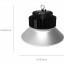 LED UFO High Bay 150W - Aigi Mania - Magazijnverlichting - Waterdicht IP65 - Natuurlijk Wit 4000K - Mat Zwart - Aluminium Lijntekening