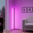 LED Vloerlamp - Hoeklamp - Trion Nivo - 10W - RGBW - Dimbaar - Afstandsbediening - Zwart - Aluminium 8