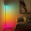 LED Vloerlamp - Moderne Hoeklamp - Smart Slimme WiFi LED - Besty Floran - RGB - Dimbaar - Afstandsbediening - Mat Zwart 9