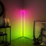 LED Vloerlamp - Moderne Hoeklamp - Smart Slimme WiFi LED - Besty Floran - RGB - Dimbaar - Afstandsbediening - Mat Zwart 2