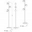 LED Vloerlamp - Trion Baston - GU10 Fitting - 3-lichts - Rond - Mat Zwart - Aluminium Lijntekening