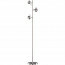 LED Vloerlamp - Trion Bosty - GU10 Fitting - 3-lichts - Rond - Mat Nikkel - Aluminium