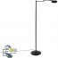 LED Vloerlamp - Trion Kazin - 8W - Warm Wit 3000K - 1-lichts - Dimbaar - Rond - Mat Zwart - Aluminium 2