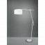 LED Vloerlamp - Trion Poncin - E27 Fitting - Rond - Mat Wit - Aluminium 9
