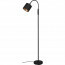LED Vloerlamp - Trion Torry - E14 Fitting - 1-lichts - Rond - Mat Zwart - Aluminium - Max. 40W 2