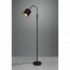 LED Vloerlamp - Trion Torry - E14 Fitting - 1-lichts - Rond - Mat Zwart - Aluminium - Max. 40W 4