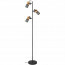 LED Vloerlamp - Trion Yosh - E14 Fitting - Rond - Mat Zwart - Aluminium 2