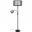 LED Vloerlamp - Vloerverlichting - Trion Bidon - E27 Fitting - 1-lichts - Rond - Mat Zwart - Aluminium - Tot 60W 4