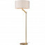 LED Vloerlamp - Vloerverlichting - Trion Cindy - E27 Fitting - Rond - Mat Goud - Aluminium