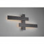 LED Wandlamp - Wandverlichting - Trion Balfy - 20W - Warm Wit 3000K - Rechthoek - Mat Zwart - Aluminium 3