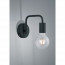 LED Wandlamp - Wandverlichting - Trion Dolla - E27 Fitting - Rond - Mat Zwart - Aluminium 2