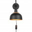 LED Wandlamp - Wandverlichting - Trion Palmo - E27 Fitting - Rond - Mat Zwart - Aluminium 2
