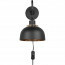 LED Wandlamp - Wandverlichting - Trion Palmo - E27 Fitting - Rond - Mat Zwart - Aluminium 6