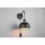 LED Wandlamp - Wandverlichting - Trion Palmo - E27 Fitting - Rond - Mat Zwart - Aluminium 7
